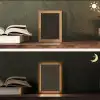 Goud - Zwart - Diamant Light Box met kabel (Tafellamp) klein 925 -sfeer3
