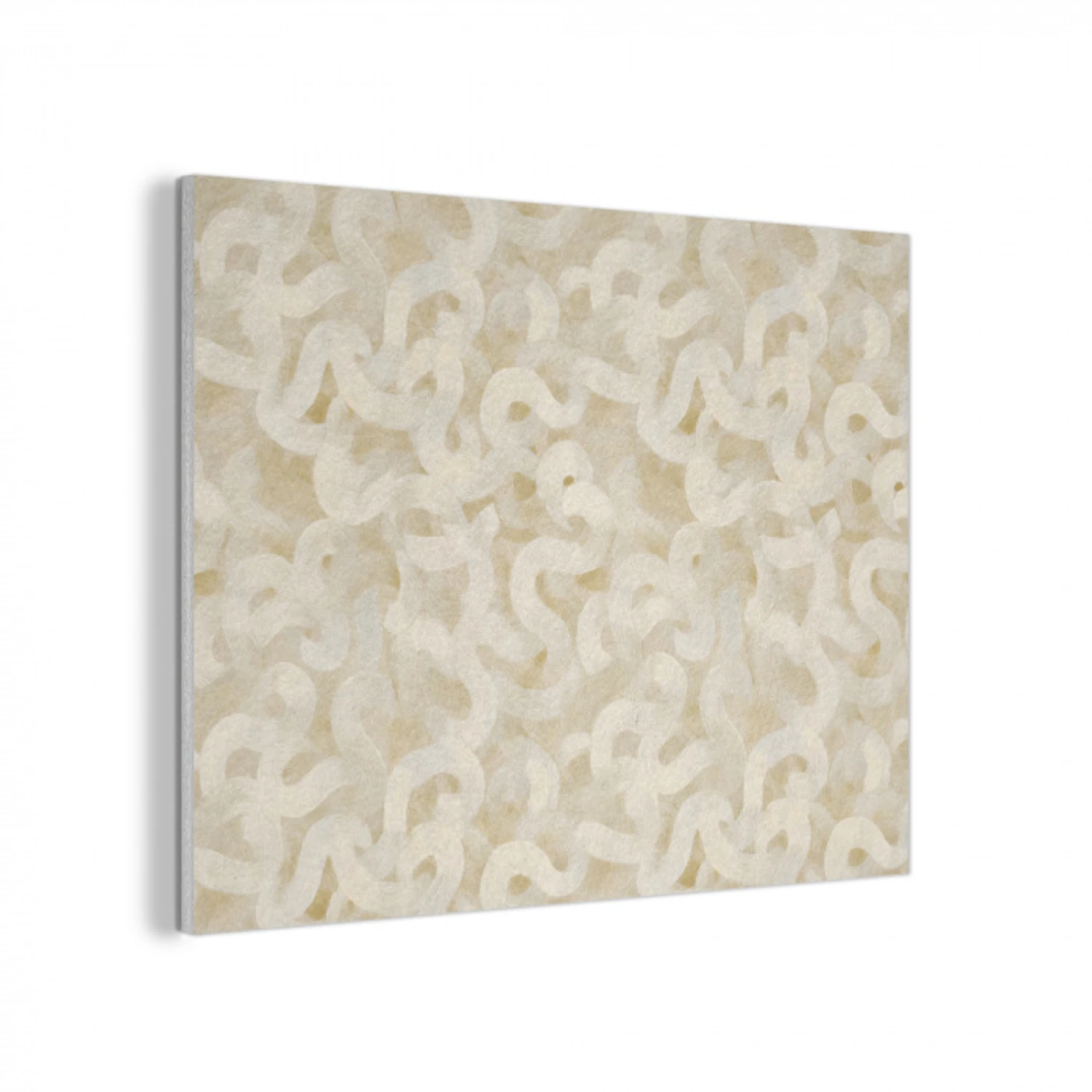 Abstract - Lijnen - Beige PET vilt klein 837 -3d
