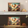 Draak - Auto - Bergen - Vuur Light Box met batterij (Wandlamp kind) middel -sfeer3_kind