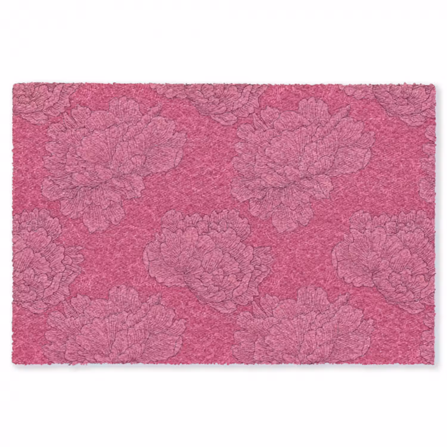 Teppich - Pfingstrosen - Energetisch - Rosa