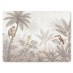 Jungle - Dieren - Palmbomen muismat rubber klein -3d