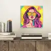Zonnebril - Vrouw - Zonnig - Geel plexiglas 5mm klein -sfeer1