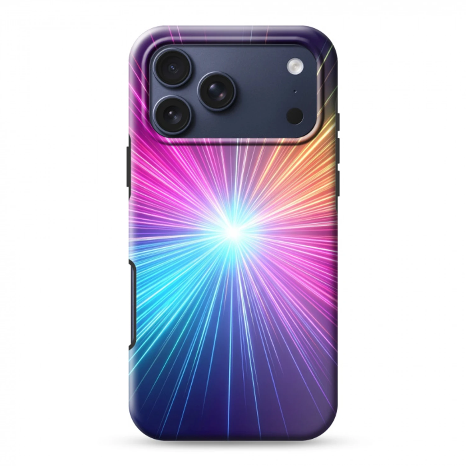 Abstract - Light - Burst - Modern - Colorful Toughcase MagSafe Apple iPhone 17 Pro Max klein -3d