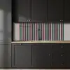 Verticale strepen - Groen - Roze keuken achterwand 2 middel 871 -sfeer1