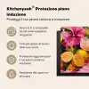 Drink - Bloemen - Yellow Inductie beschermer vinyl 3mm middel -zzzzzzusp-haakje_IT