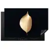 Solitair blad in goud Inductie beschermer vinyl 3mm klein -3d
