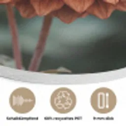 Dahlia - Bloem - Natuur - Sfeervol Akoestische PET Vilt - Rond klein -closeup_DE