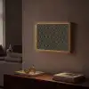 Goud - Zwart - Rozetstructuur Light Box met batterij (Wandlamp) middel 907 -sfeer1