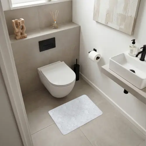 Grijs - Terrazzo-effect - Beton WCmat klein 1009 -sfeer1
