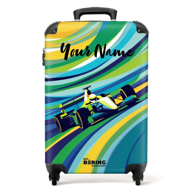 Retro racer NBS - Handbagage koffer - Kinderen Unisex middel -productfoto_recht