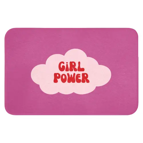 Girl power - Wolk - Roze Badmat klein -3d