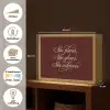 She plans she glows she achieves - Rood - Cursief Light Box met batterij (Wandlamp) middel -USP_websiteoverzichtNL