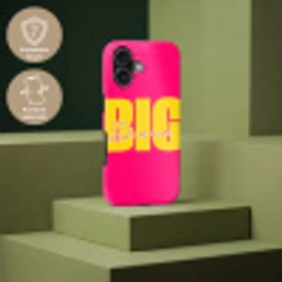Dream big - Roze - Geel - Minimalistisch Toughcase MagSafe Apple iPhone 17 klein -USP_PrintM_DE