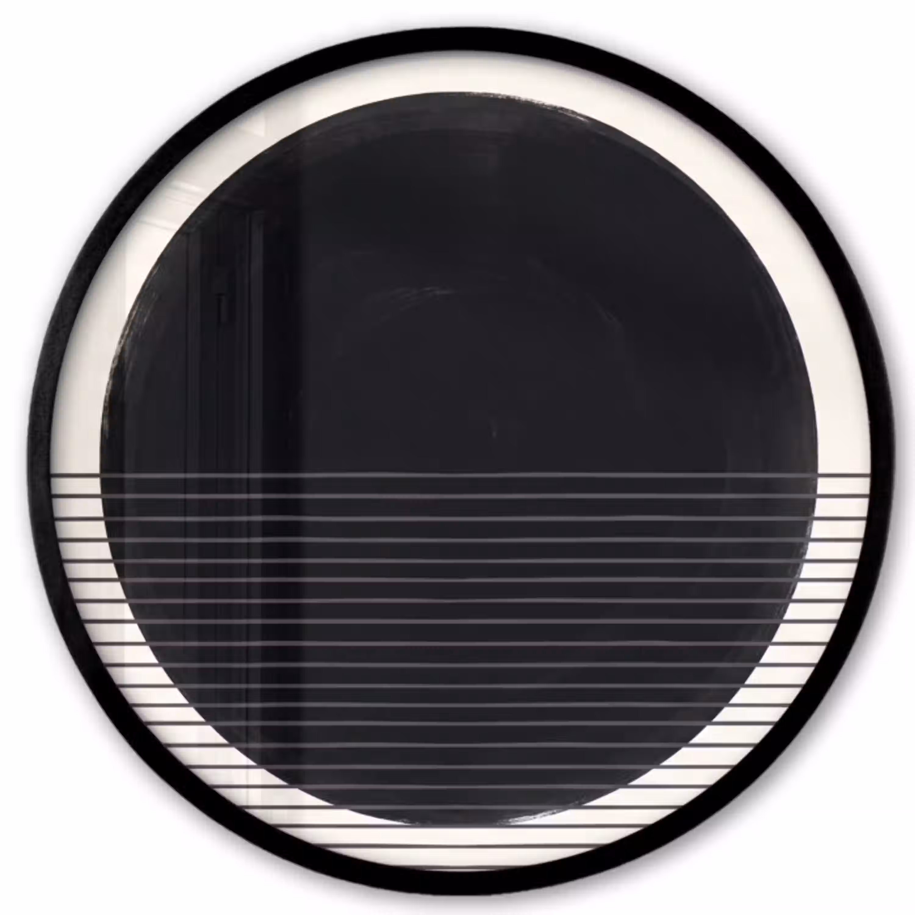 Cirkel - Lijnen - Abstract Fotolijst rond zonder passe partout klein -3d
