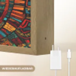 Mandala - Cirkels - Patronen Light Box met batterij (Wandlamp) middel -USP_websiteoplaadbaarDE