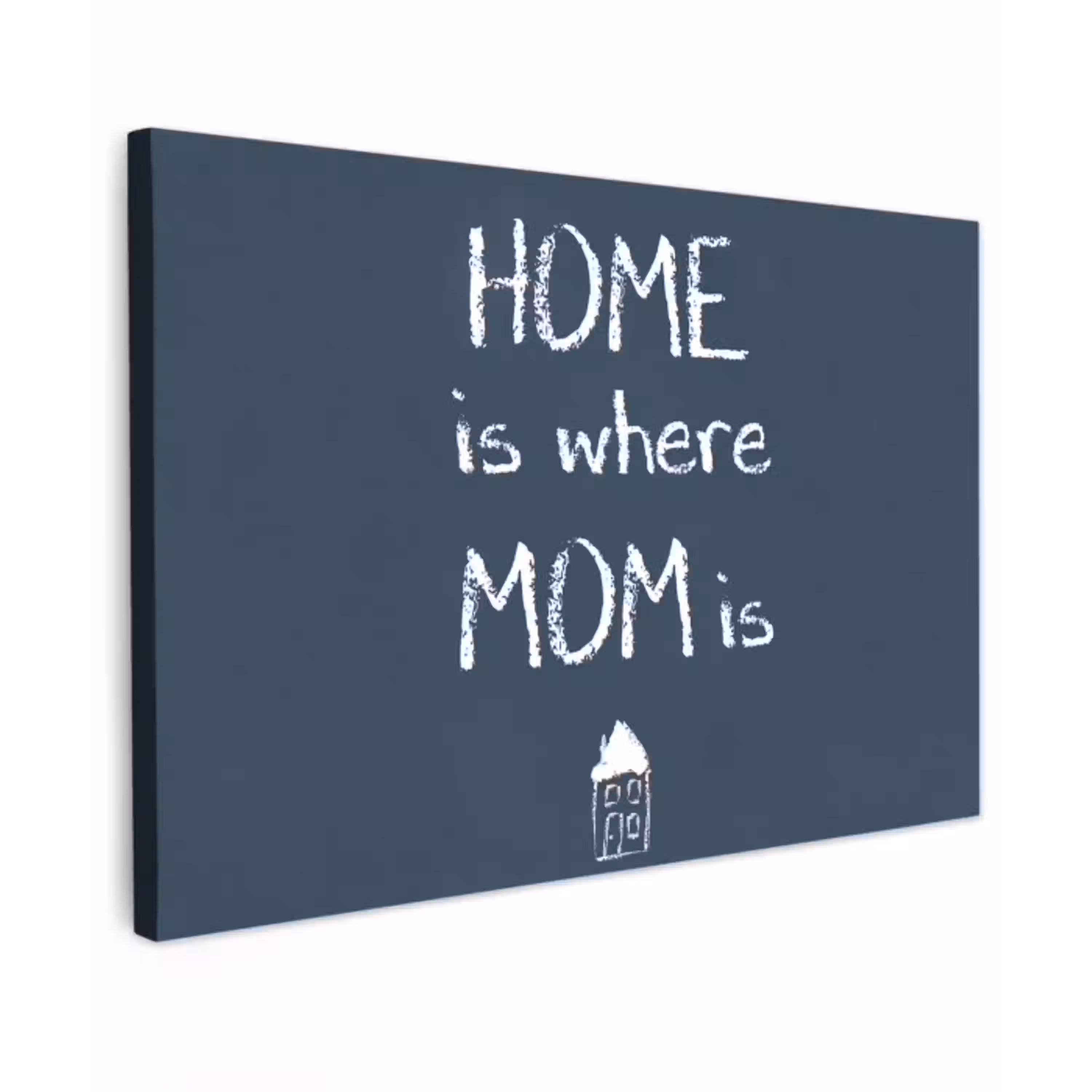 Quotes - Home is where mom is - Spreuken - Moeder canvas 2cm klein -z3d