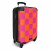 Squares - Roze/Oranje NBS - Handbagage koffer - Kinderen Unisex middel -productfoto_3d