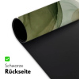 Abstract - Vormen - Modern - Kunst - Groen - Bruin Muismat XXL klein -ysfeer2_duits