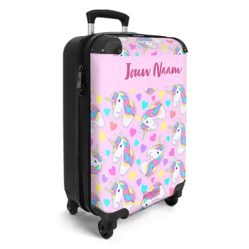 Eenhoorn euforie NBS - Handbagage koffer - Kinderen Unisex middel -productfoto_3d