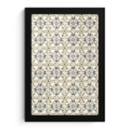 Floraal - Patroon - Kleurrijk fotolijst zwart zonder passe partout klein 224 -3d