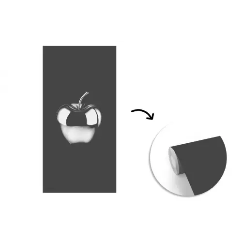 Appel - Metallic - Symmetrisch fotobehang vinyl groot -3d