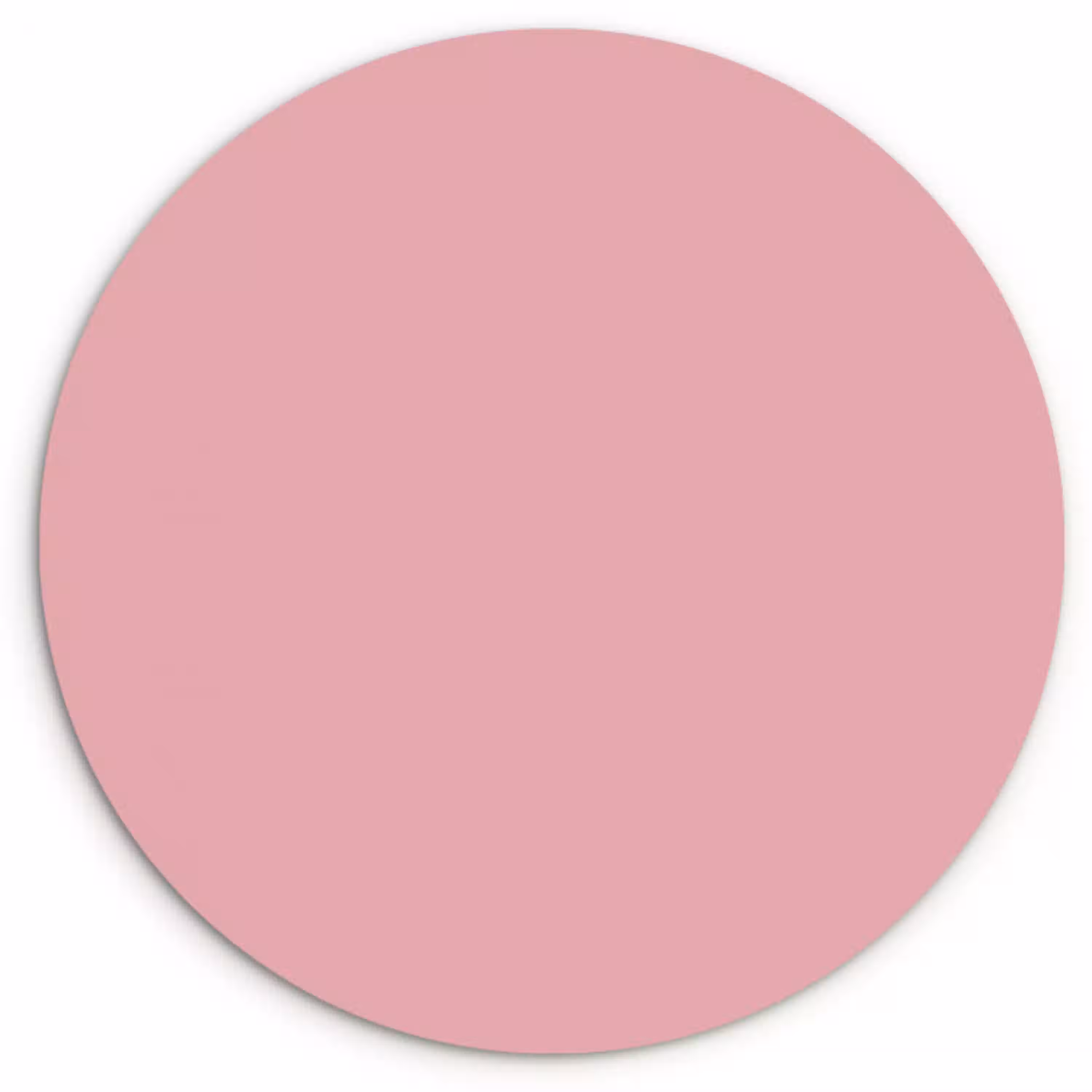 Roze - Kleuren - Interieur - Effen - Kleur Wandcirkel kunststof plaat 5mm dik klein 188 -3d