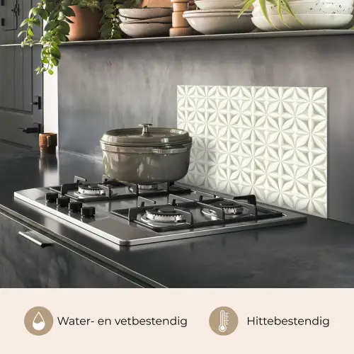 Abstract - Structuur - Grijs - Wit keuken achterwand spatscherm klein 900 -usp_NL