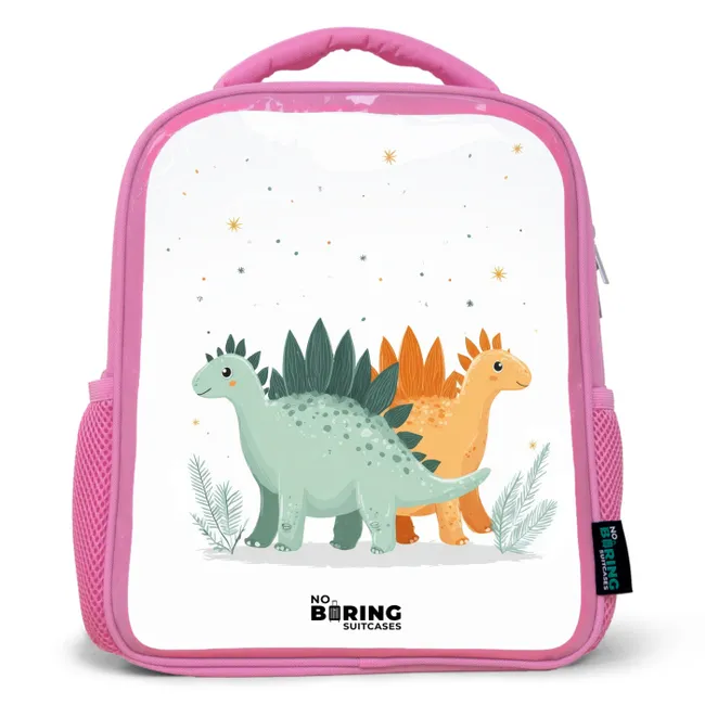 Kids' Backpacks Pink -. Dinos - Animals - Stars
