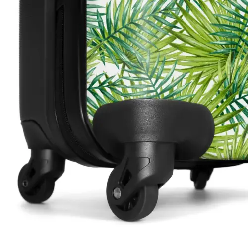 Palm bladeren patroon licht groen NBS - Handbagage koffer - Kinderen Unisex middel -wiel