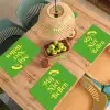 Mij niet bellen - Telefoon - Groen Placemat vinyl groot -zzsfeer5_Kitchenyeah-website
