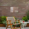 Where to next - Strand - Voetstappen Tuinposter op houten frame 2 cm dik klein -sfeer3