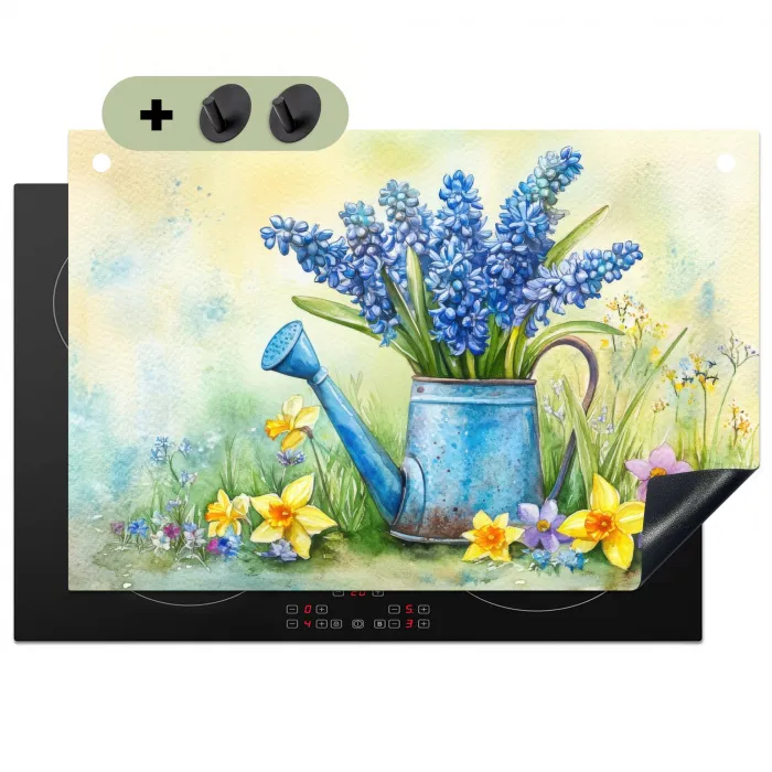 Gieter - Lavendel - Bloesems Inductie beschemer met haakjes klein -3d