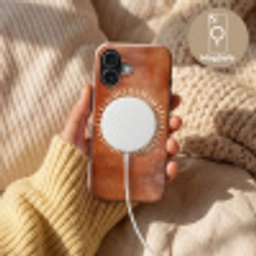 Abstract - Lijnen - Zonnestralen - Roodbruin Toughcase MagSafe Apple iPhone 17 klein -USP_MagsafeV