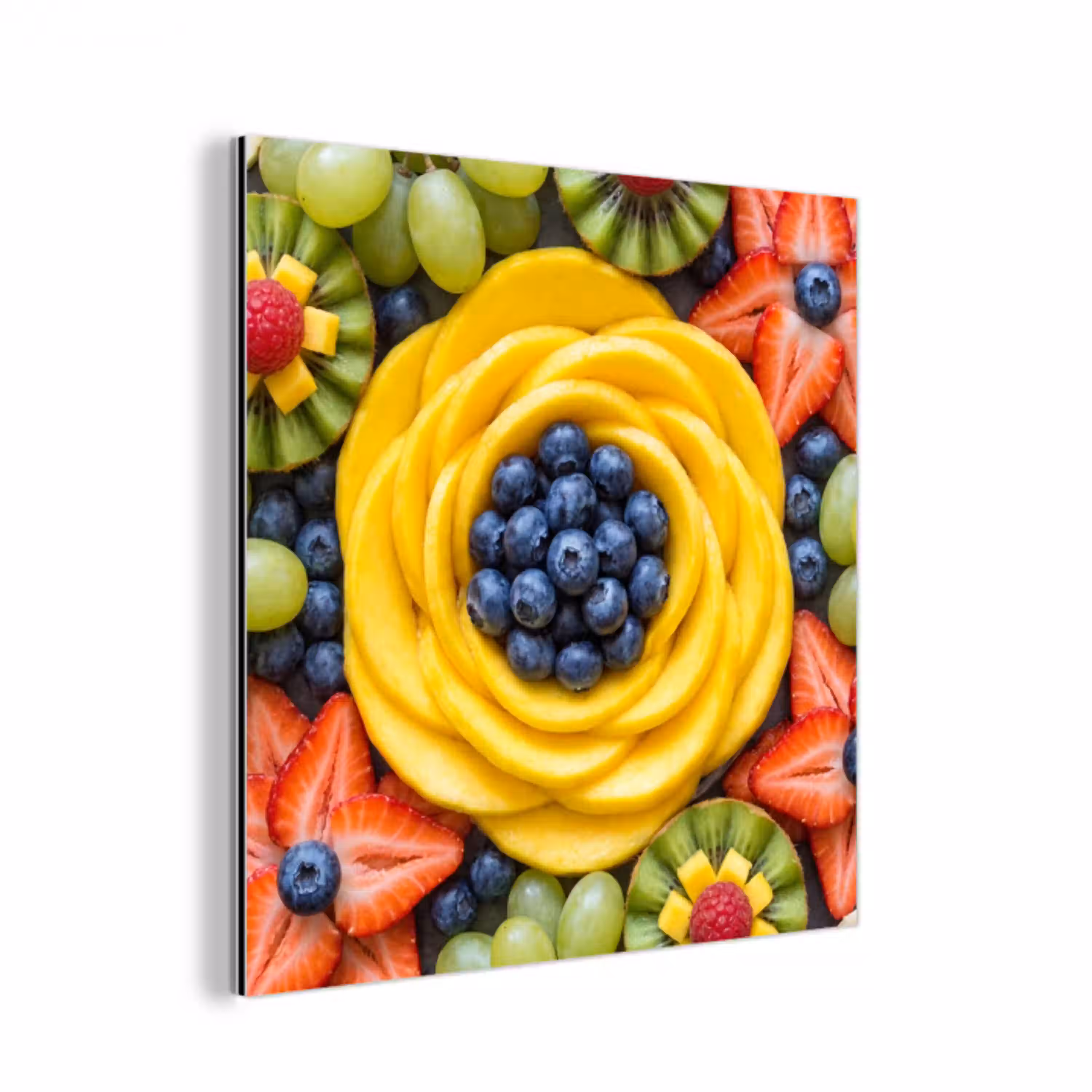 Fruit - Arrangement - Gezond - Kleurrijk - Eten aluminium wit klein -3d
