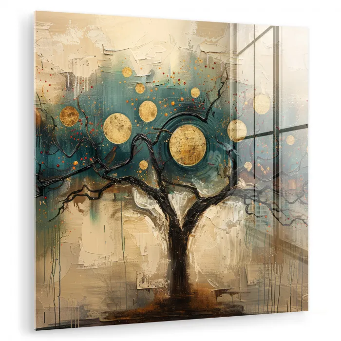 Boom - Kunst - Maan - Watercolor plexiglas 5mm klein -zzzproduct_nieuw