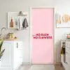 No rain no flowers - Minimalistisch - Roze - Bloem deurposter klein -sfeer5