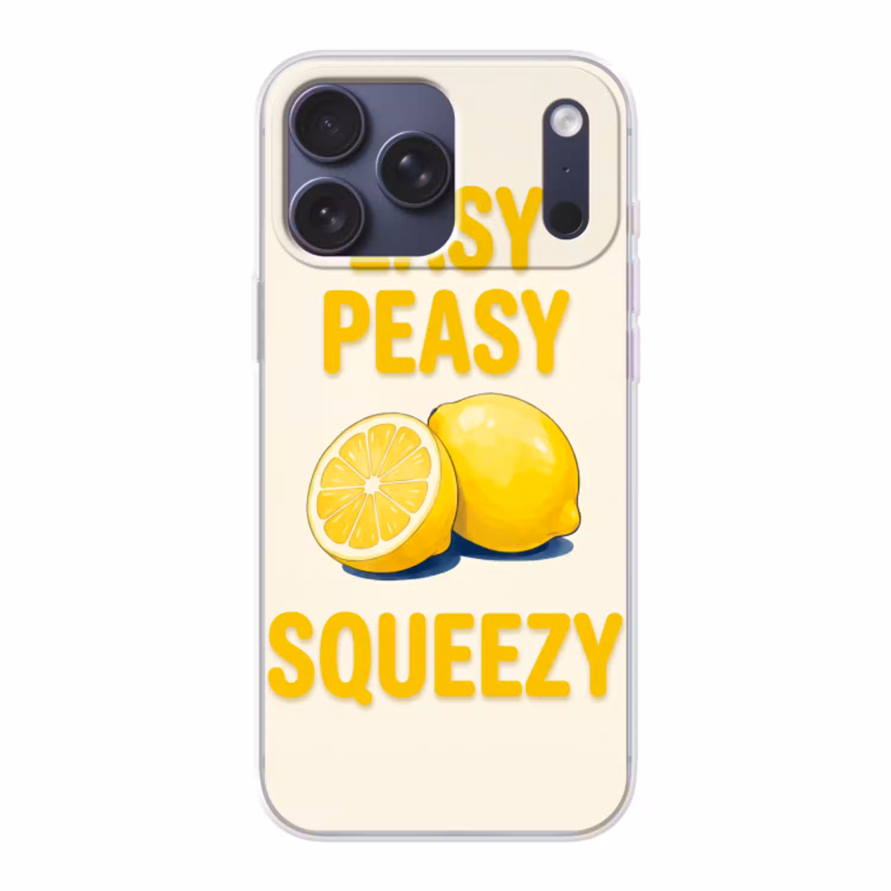 Eten - Citroenen - Keuken - Illustratie - Geel Telefoonhoesje iPhone 17 Pro Max klein -3d
