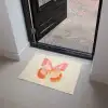 Oranje - Vlinder - Minimalistisch Deurmat klein -sfeer5