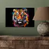Tijger - Graffiti - Dieren - Zwart aluminium wit klein -sfeer2