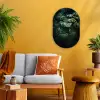 Plant - Monstera - Lichtinval Wandcirkel Ovaal Forex klein -sfeer4
