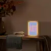 Art - Roze - Blauw Light Box met kabel (Tafellamp) klein -sfeer4