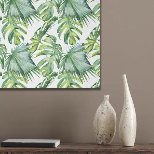 Inductie beschermer - Tropical - Bladeren - Jungle - Inductie mat PET vilt klein -sfeer6_closeup