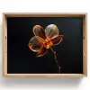Orchidee - Doorzichtig - Bloem Dienblad Rechthoek middel -z3d_shopping