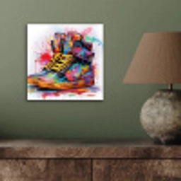 Schoenen - Graffiti - Wit - Kleuren aluminium wit klein -sfeer2