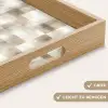 Textuur - Linnen - Beige Dienblad Rechthoek middel 911 -USP_HandgreepDE