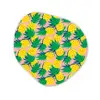 Ananas - Geel - Groen - Tropisch Wandcirkel Organisch Forex 3mm klein 629 -3d