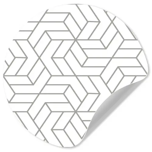 Design - Geometrie - Patroon Wandcirkel behangsticker klein 186 -3d