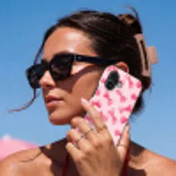 Strikken - Aquarel - Roze Toughcase MagSafe Apple iPhone 17 klein 1017 -Sfeer2V