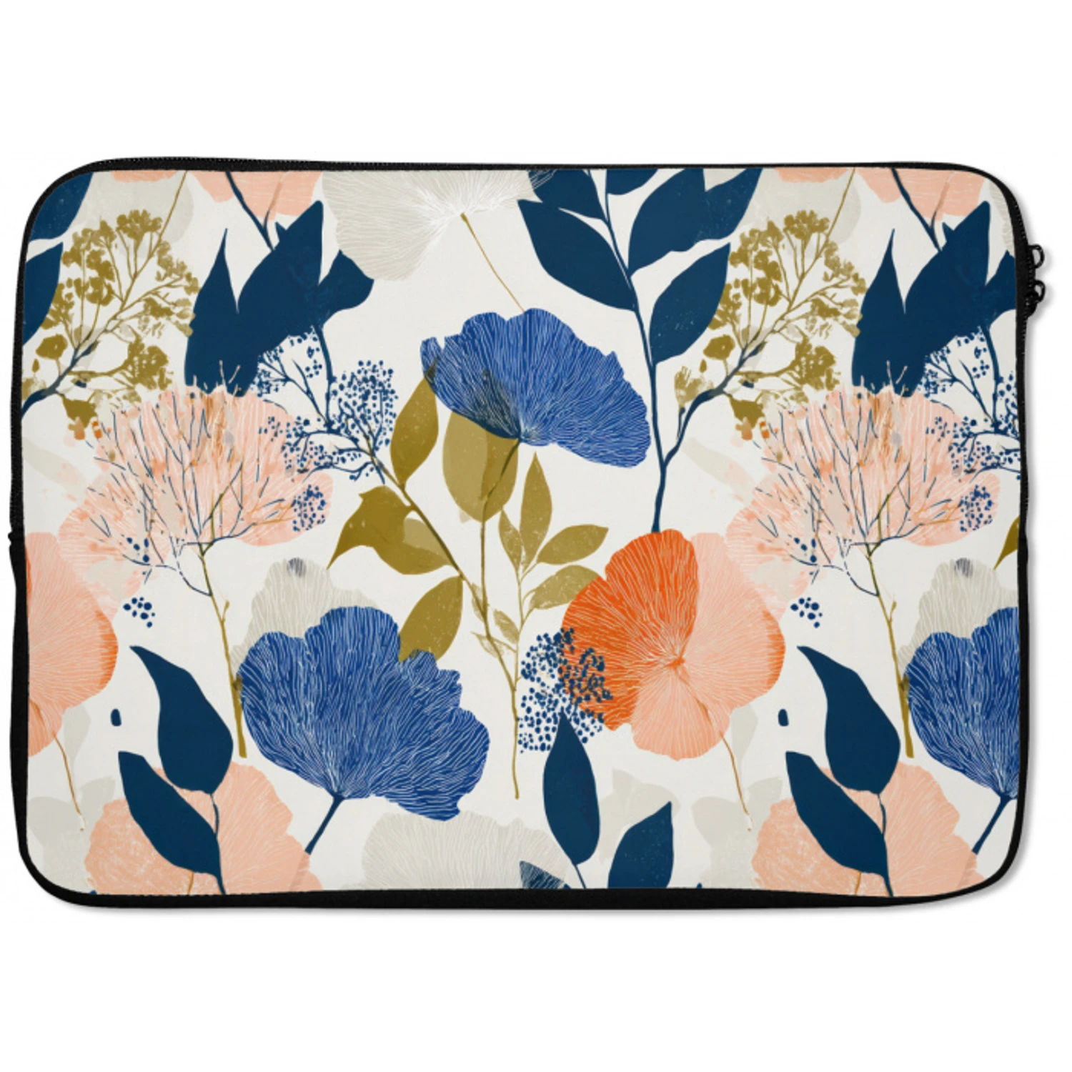 Bloemen - Botanisch - Kleurrijk laptophoes neopreen klein 279 -zkaufland3dotto