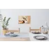 Gewei - Kerst - Rendier - Rood Muursticker klein -eettafel